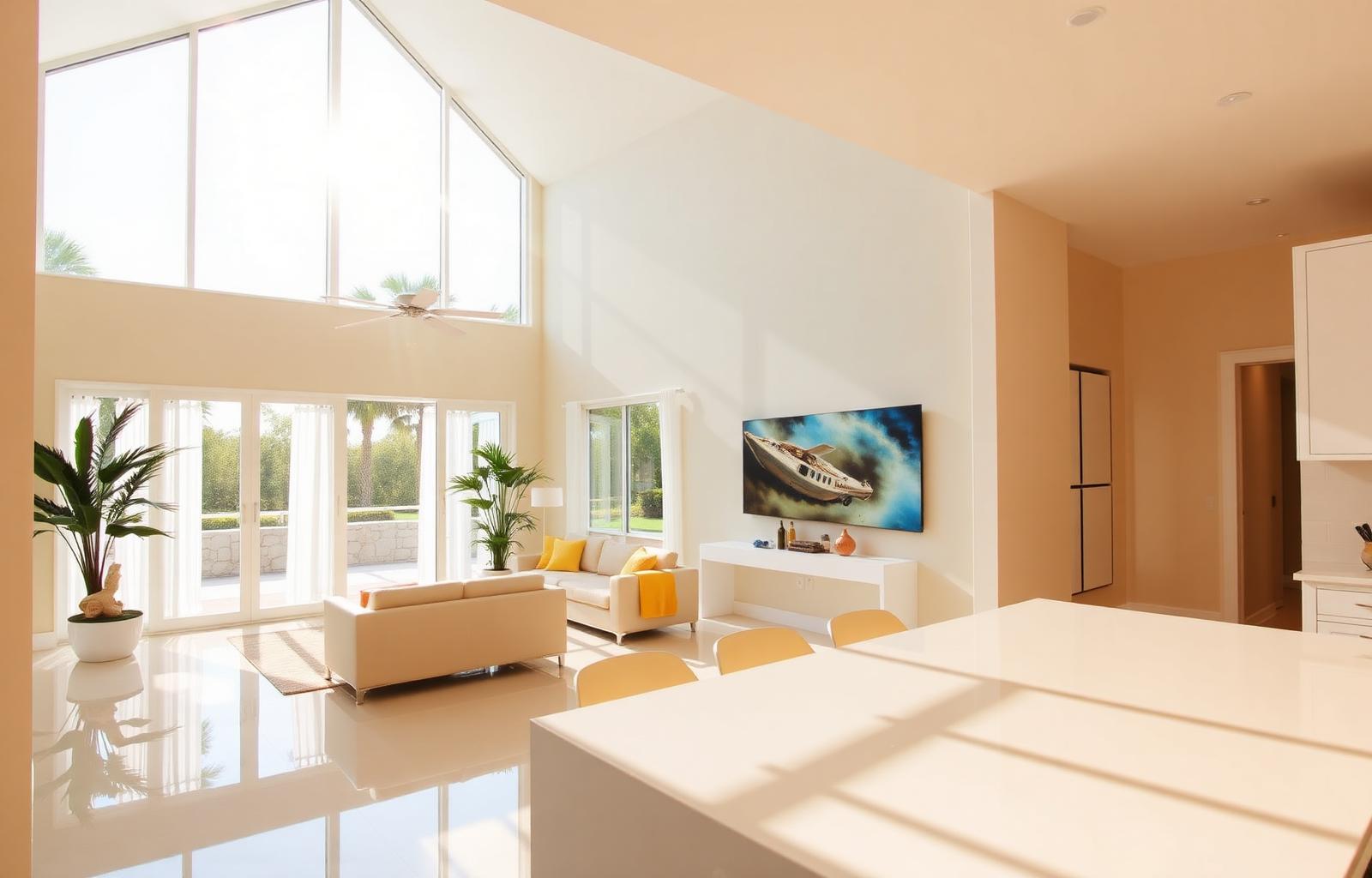 Sparkling clean Florida home interior